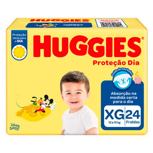 Fralda Infantil Huggies Proteção Dia XG 24 Unidades