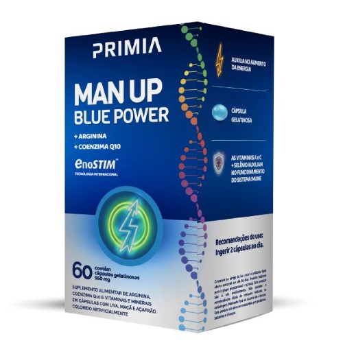 Primia Man Up Blue Power C/60 Cápsulas Sorocaps