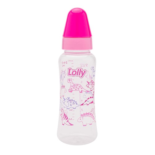 Mamadeira Lolly Baby Viva Rosa 250ml