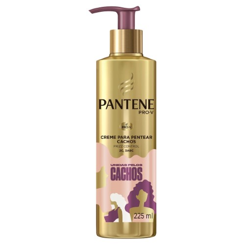 Creme Para Pentear Pantene Unidas Pelos Cachos Cacheados 225ml