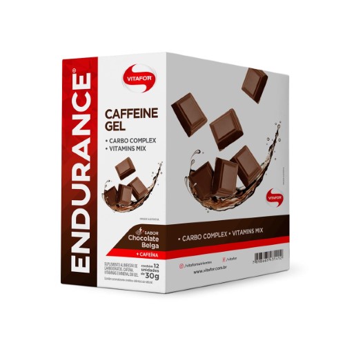 Suplemento Alimentar Vitafor Endurance Chocolate Belga 12 Sachês