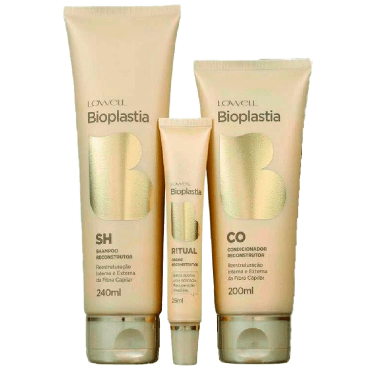 Lowell Bioplastia Kit - Shampoo + Condicionador + Creme