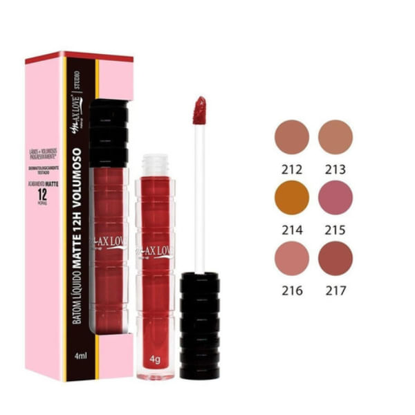 12 Horas Matte Volumoso 216 Nude - Batom Líquido 4ml