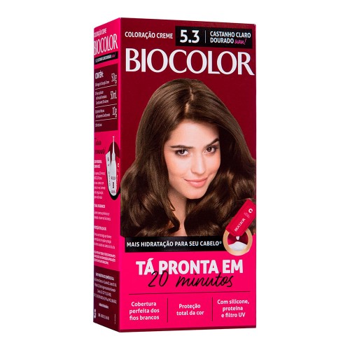 Coloração Permanente Biocolor Castanho Claro Dourado 5.3 1 Unidade