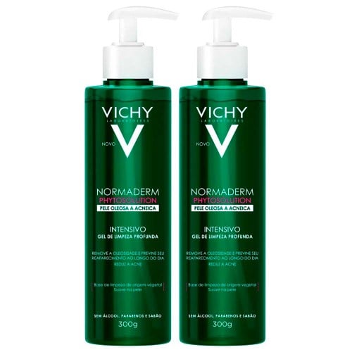 Vichy Normaderm Phytosoluion Kit com 2 Unidades – Gel de Limpeza Facial Intensivo 300g