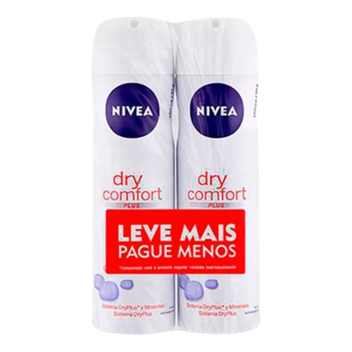 Desodorante Nivea Dry Confort Aerosol Antitranspirante 2 Unidades de 150ml Cada