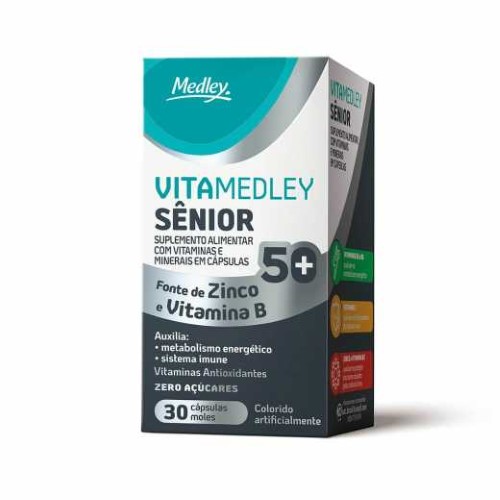 VitaMedley Sênior Suplemento Alimentar com 30 cápsulas