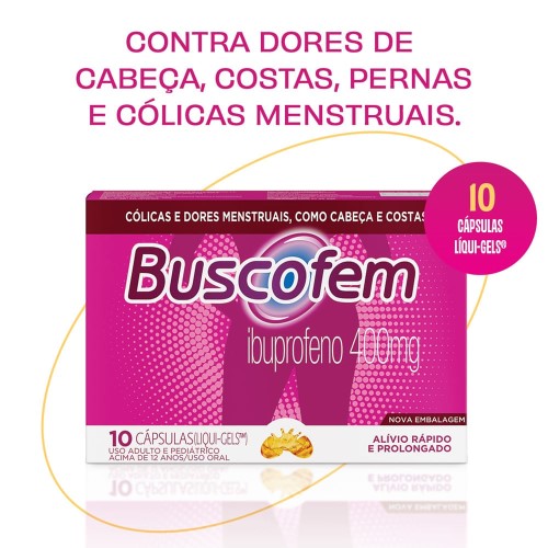 Buscofem 400mg com 10 cápsulas