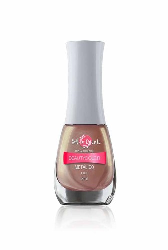 Esmalte Beauty Color Sol do Oriente Cor Fuji Metálico Hipoalergênico com 8ml