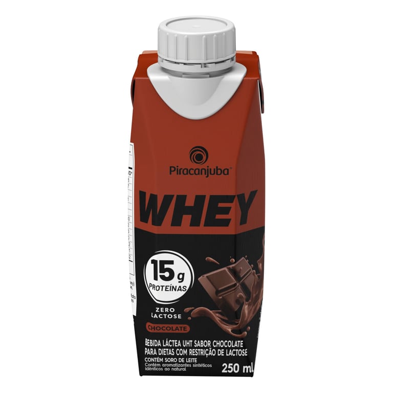 Bebida Proteica Piracanjuba Whey 15g Chocolate 250ml