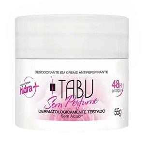 Desodorante Creme Tabu Sem Perfume 55g