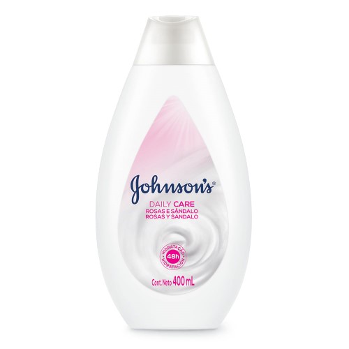 Loção Hidratante Johnson Daily Care Rosas e Sândalo 400ml