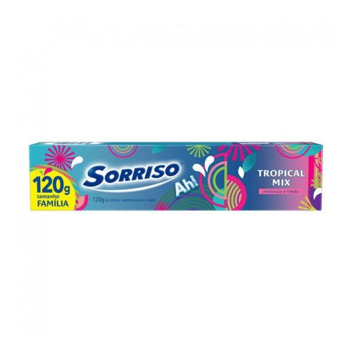 Creme Dental Sorriso Tropical Mix 120g