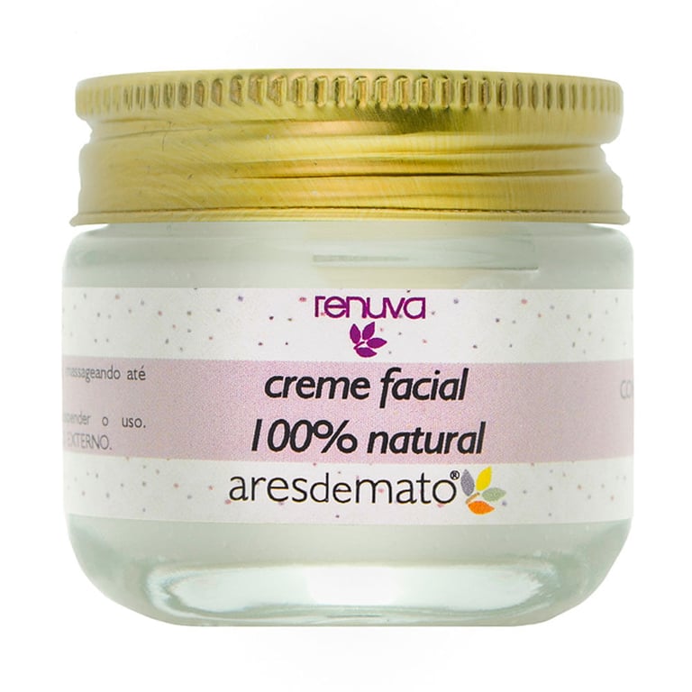 Creme Facial Natural Com Óleo De Semente De Uva Ares De Mato 30g