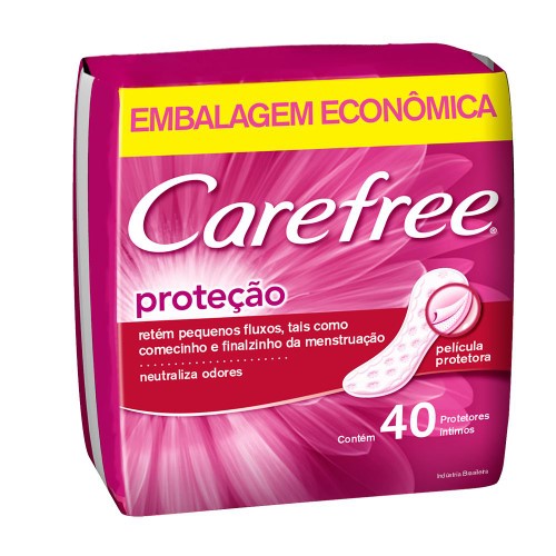 Protetor Diário Carefree Proteção Com Perfume 40 Unidades