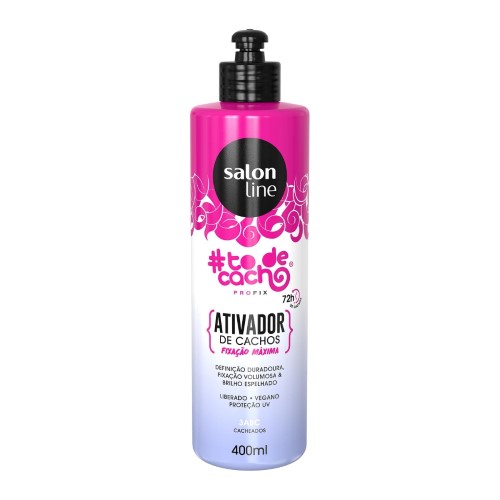 Ativador de Cachos Salon Line #To de Cacho Fixação Máxima 3ABC com 400ml