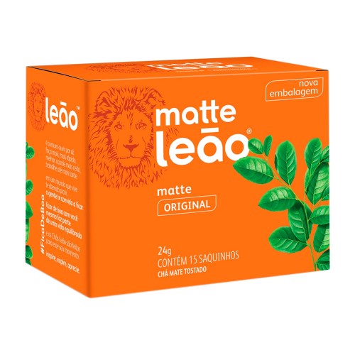 Chá Leão Mate Natural 15 Sachês