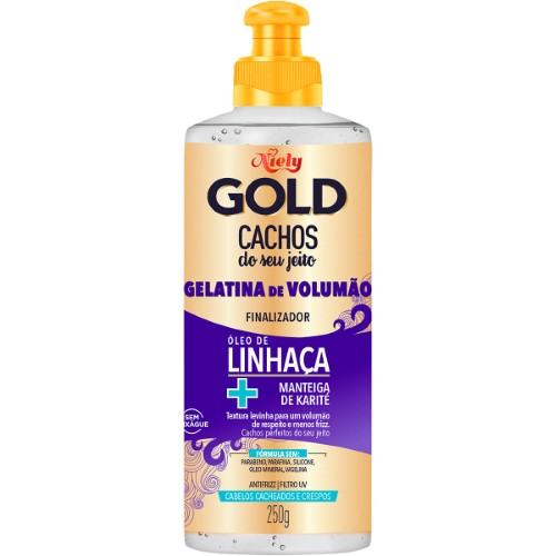 Finalizador Niely Gold Cachos do Seu Jeito Gelatina de Volumão 250g