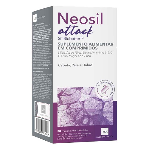 Suplemento Alimentar Neosil Attack 30 Comprimidos