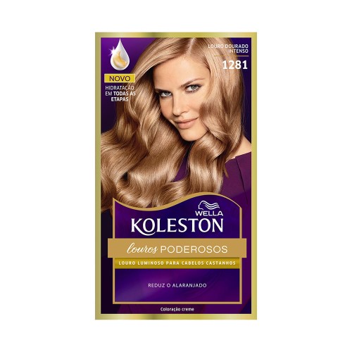 Tinta de Cabelo Koleston Louro Dourado Intenso 1281