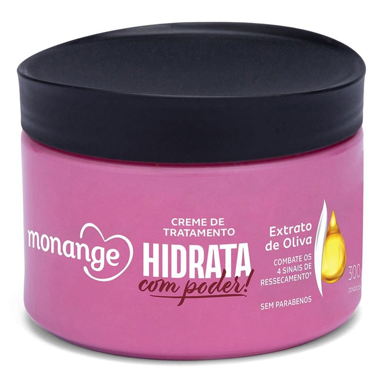 Creme De Tratamento Monange Hidratação Intensiva 300g