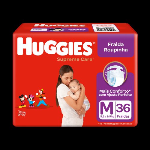 Fralda Huggies Roupinha Supreme Care M - 36 Unidades