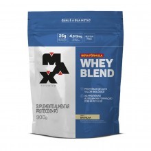 Suplemento Alimentar Protéico em Pó Whey Blend Max Titanium Sabor Baunilha 900g