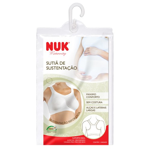 Sutiã de Sustentação Nuk Maternity Cor da Pele Tamanho P com 1 Unidade