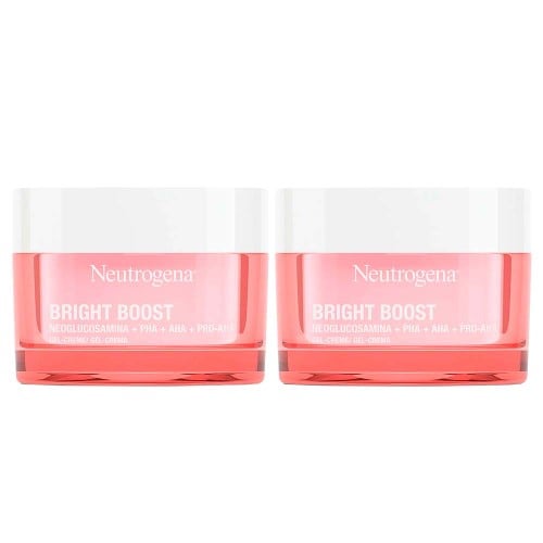 Neutrogena Bright Boost Kit com Dois Gel Creme Hidratantes Faciais