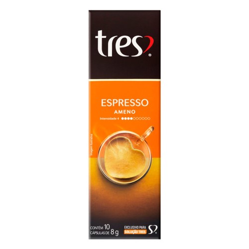 Café em Cápsula Tres Espresso Ameno 10 Cápsulas