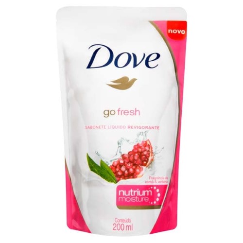 Sabonete Liquido Dove Hand Wash Pump Romã E Verbena Refil 200ml