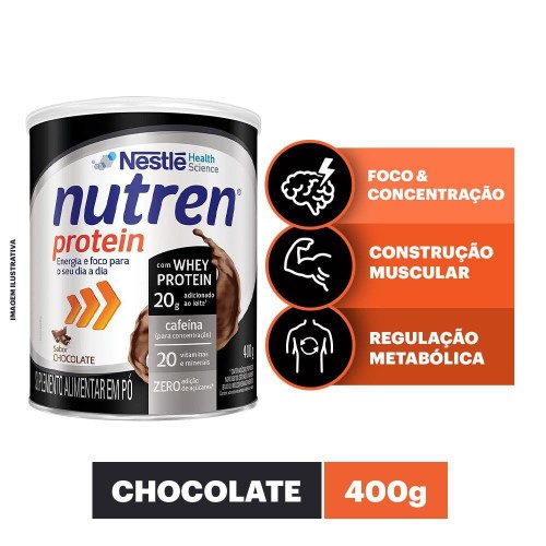 Suplemento Alimentar Nestlé Nutren Protein Chocolate com 400g