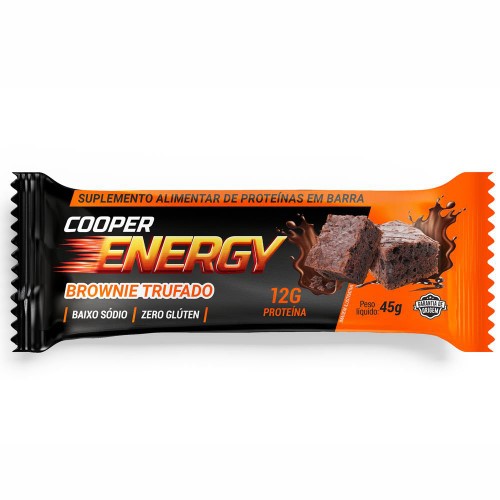 Barra De Proteina Cooper Energy Brownie 12G