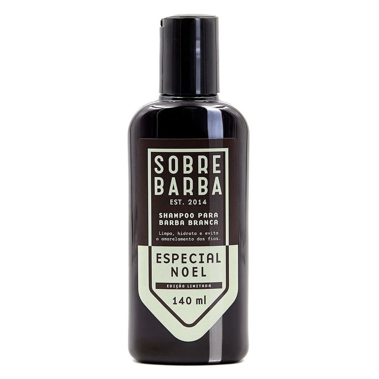 Shampoo de Barba Branca Sobrebarba Especial Noel com 140ml