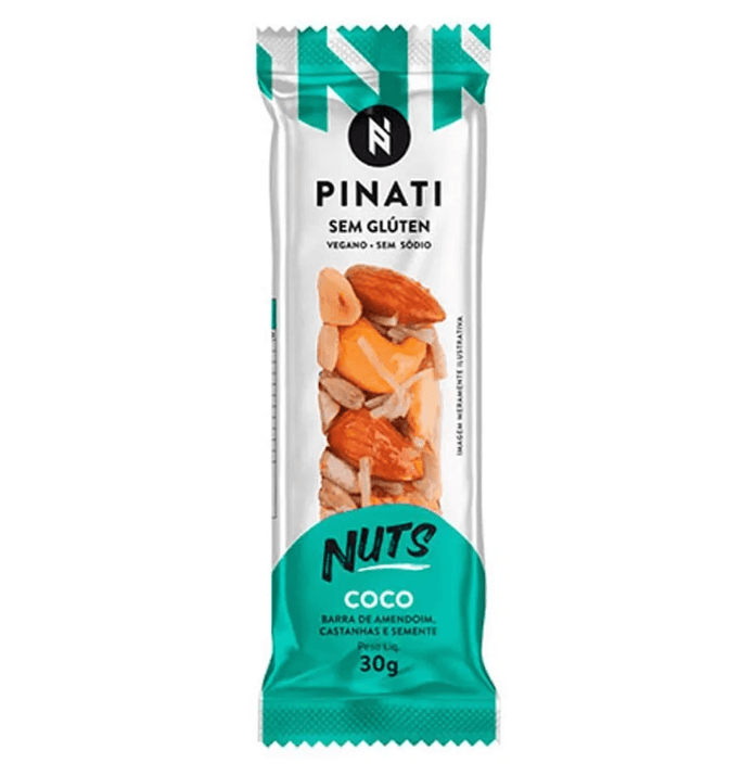 Barras Pinati Nuts Coco 30g 2 unidades