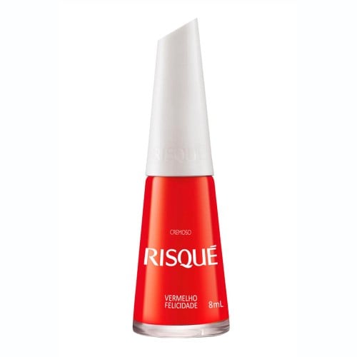 Esmalte Risqué Vermelho Felicidade Cremoso 8ml