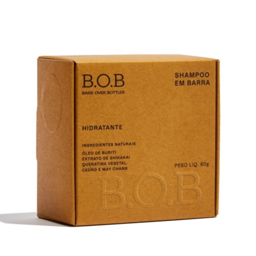 Shampoo Em Barra B.O.B Hidratante 80g