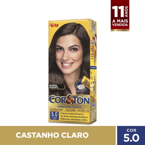 Tintura Cor&Ton Niely 5.0 Castanho Claro