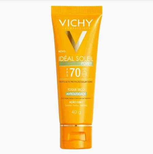 Protetor Solar Vichy Idéal Soleil Purify Fps70 Antioleosidade 40g