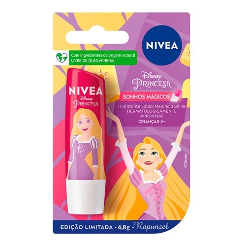 Hidratante Labial Disney Rapunzel Melancia 4,8g