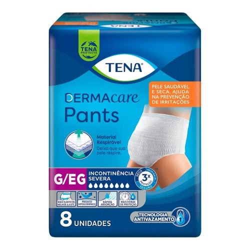 Roupa Íntima Tena Pants Dermacare G/EG 8 unidades