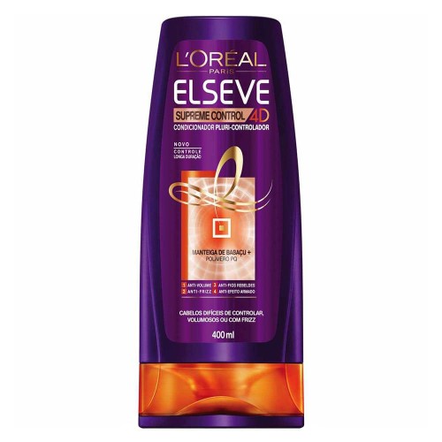 Condicionador Elseve Supreme Control 4D 400ml