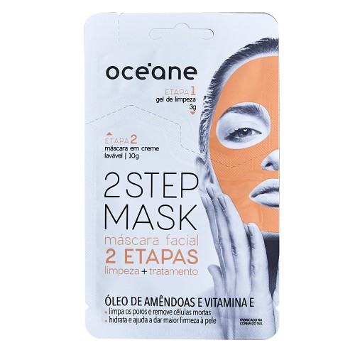 Máscara facial Océane Dual-Step 2 etapas amêndoa 13g