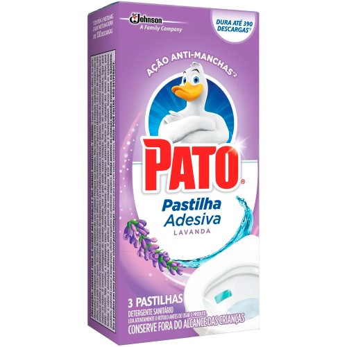 Pato Pastilha Adesiva Lavanda com 3 Unidades 20% Desconto