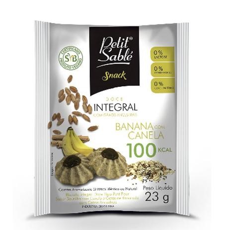 BISCOITO PETIT SABLE 23G INTEGRAL BANANA