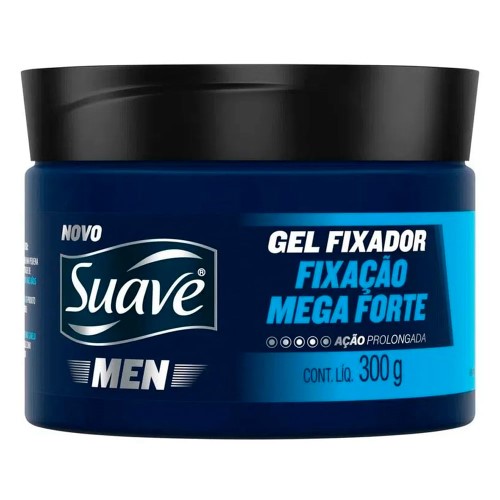 Gel Fixador Suave Men Fixação Mega Forte 300g