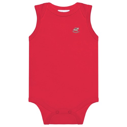 Body regata para bebê em suedine Vermelho - Up Baby