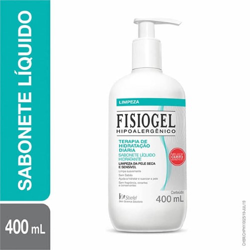 Sabonete Líquido Corporal Fisiogel Terapia de Hidratação Diária com 400ml