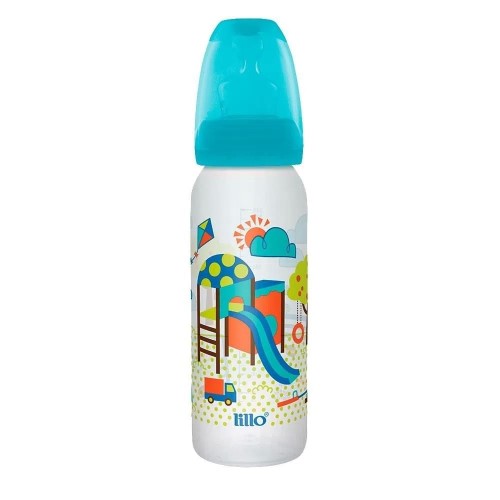 Mamadeira Divertida Lillo Tamanho 2 Cor Azul 240ml