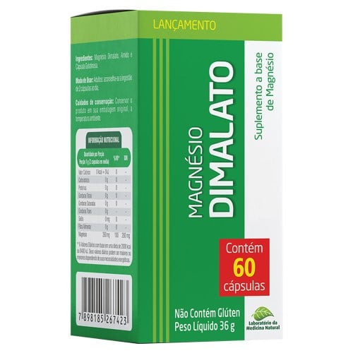 Magnésio Dimalato Medinal 500Mg C/ 60 Cápsulas